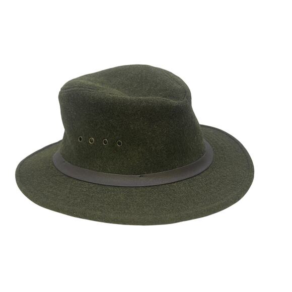 Filson Forest Green Style 25 Vintage Mackinaw 100% Wool Packer Hat Size Medium - Picture 1 of 8